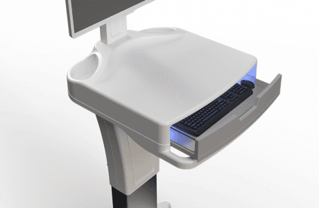 Slide-out keyboard drawer